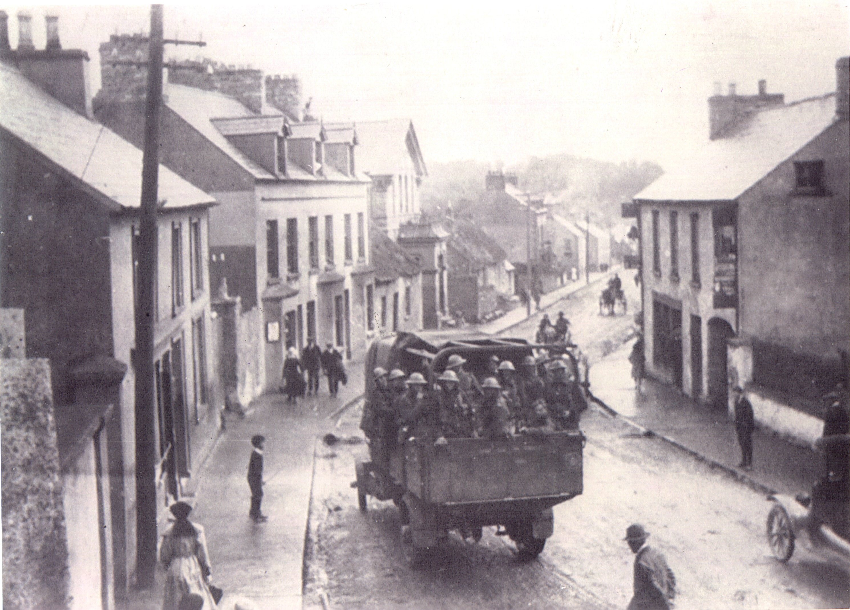 British military evacuating Letterkenny 1922
