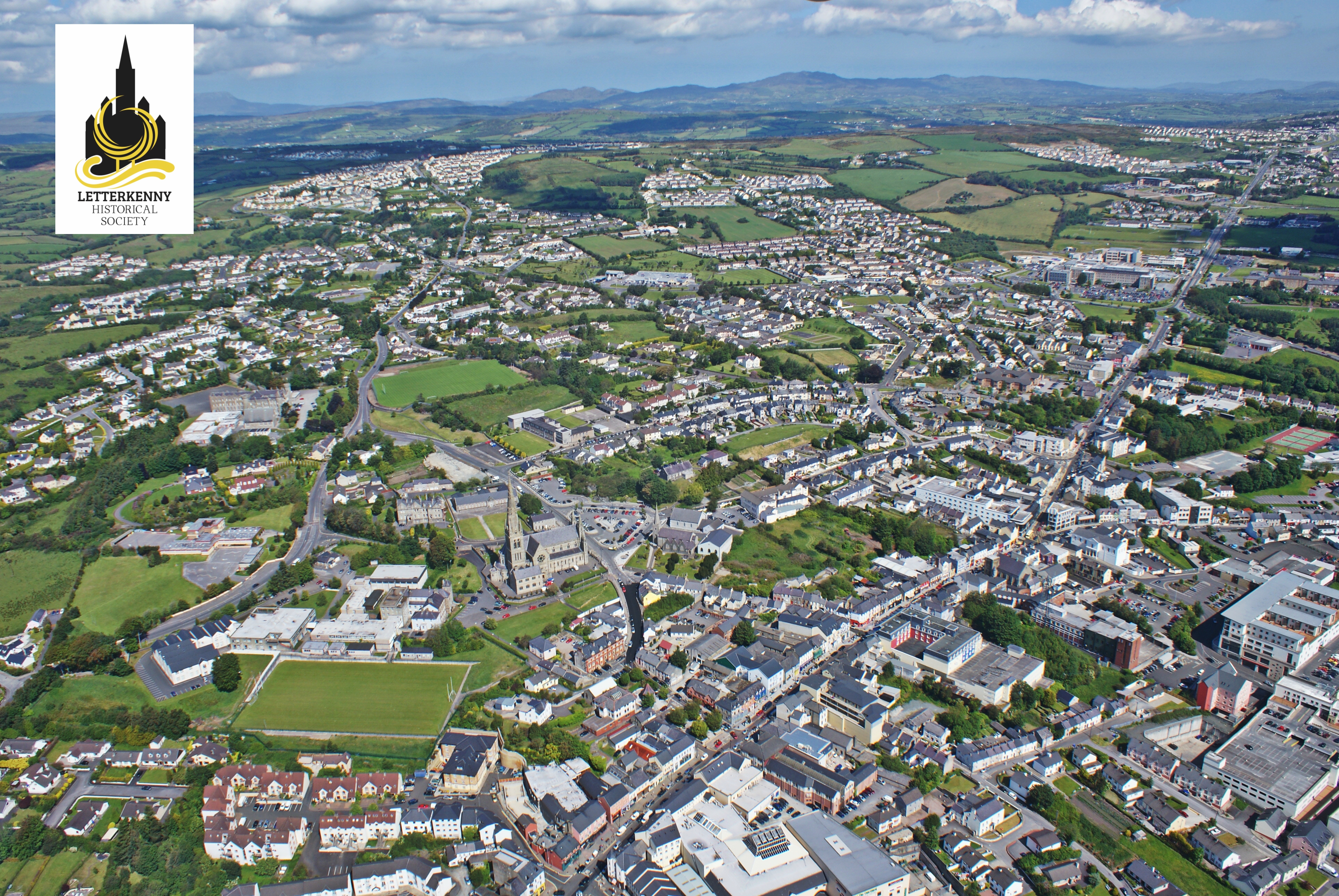 Aerial view of Letterkenny 2011